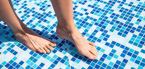 Swimming pool foot health issues