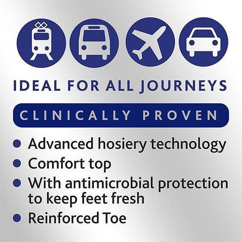 Scholl Flight Socks Compression Flight Socks: Black