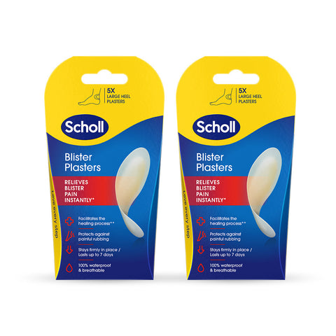 Scholl Aid 2-Pack Large Blister Plasters Pack of 5