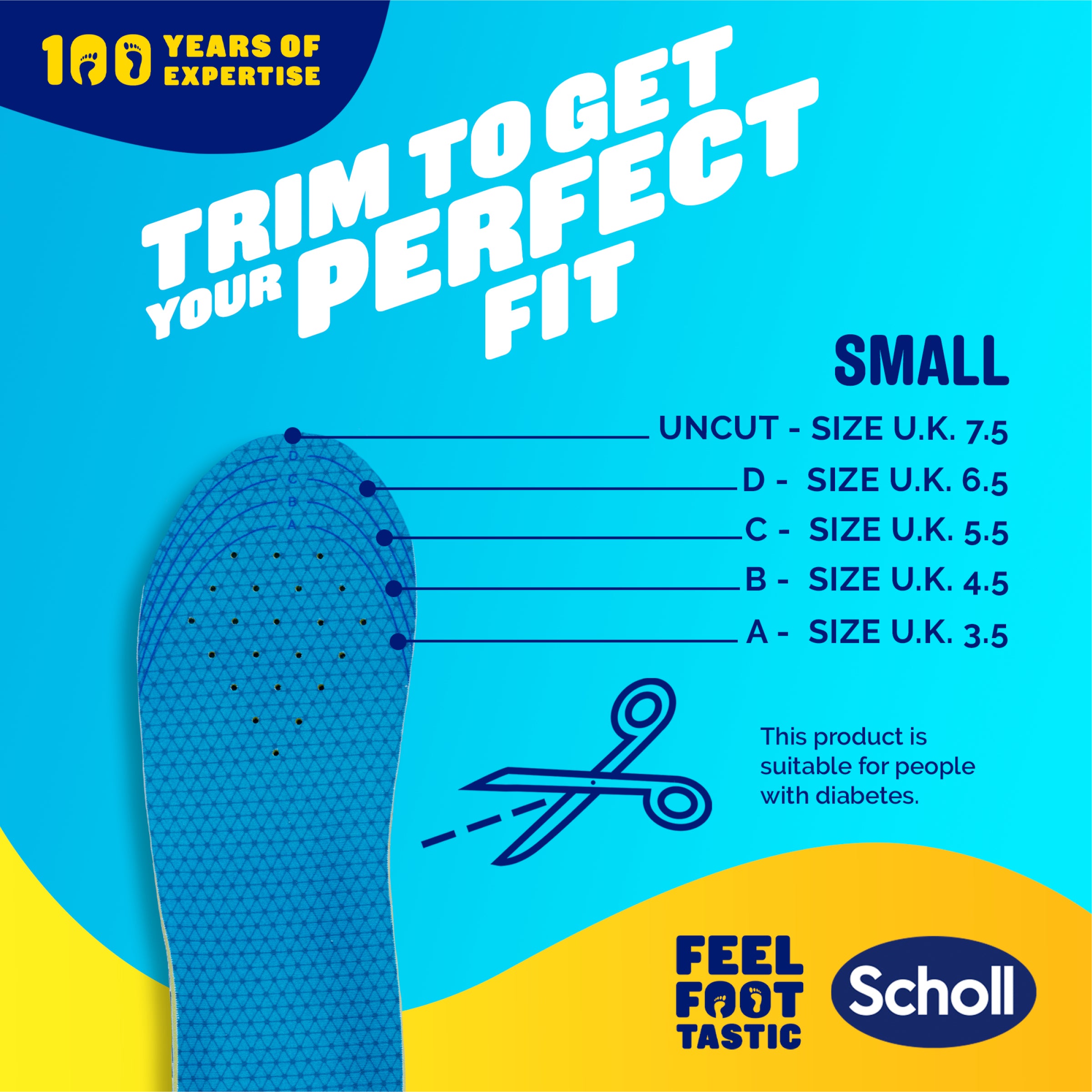 Scholl Insoles 3.5 -7.5 GelActiv™ Casual Insoles Small