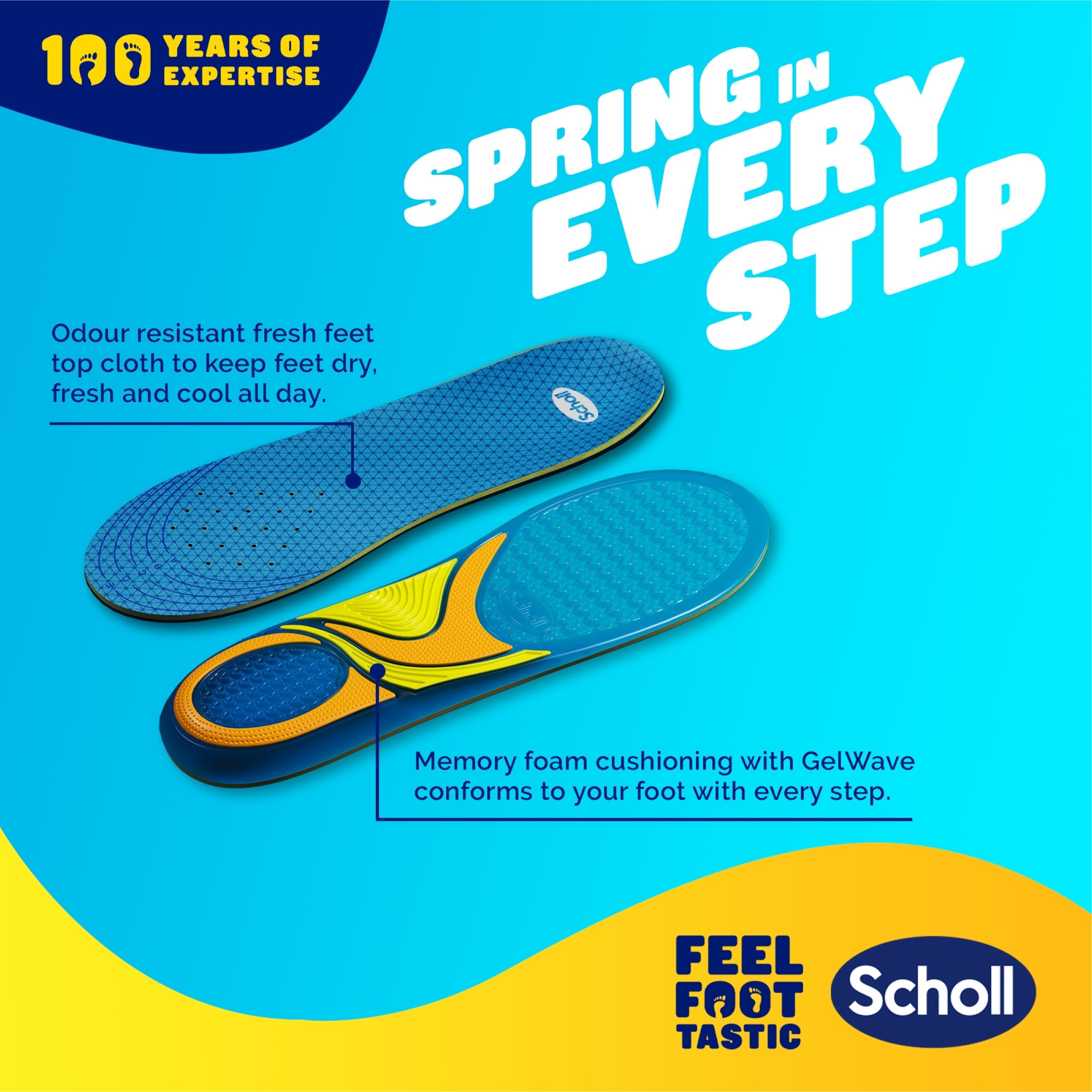 Scholl Insoles 3.5 -7.5 GelActiv™ Casual Insoles Small
