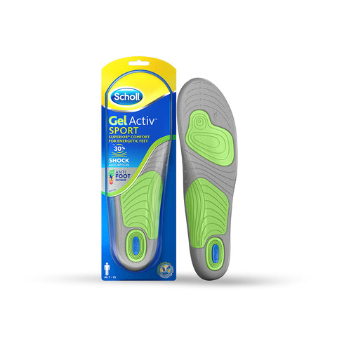 Scholl Insoles 7 – 12 GelActiv™ Sport Insoles For Men