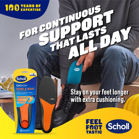 Insoles Dr Scholls Shoes Boots GelActiv™ Work Boot Insoles Large Scholl UK