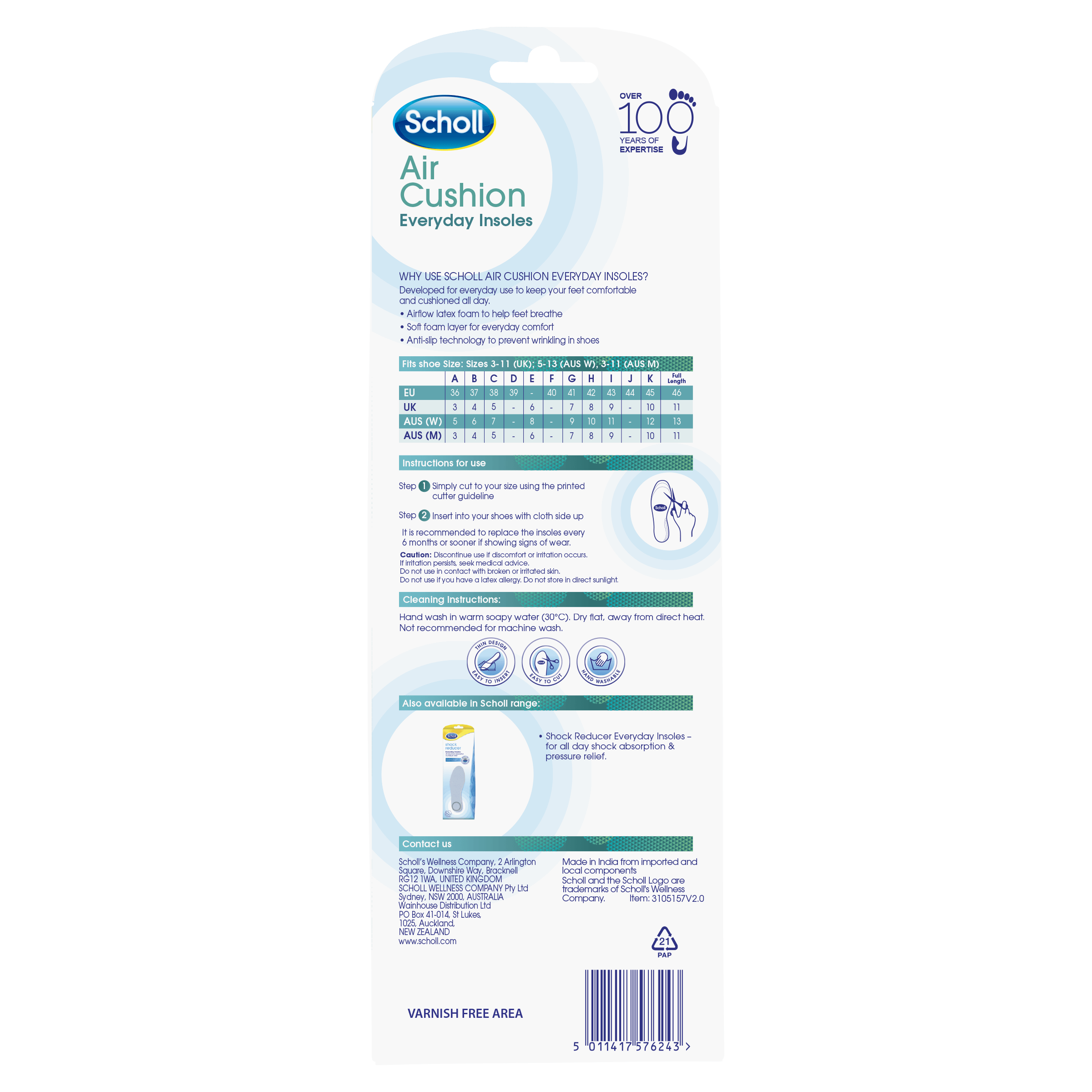 scholl air cushion insoles