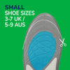 Scholl Insoles S (3.5-7.5) Run Shock Absorbing Insoles - Small