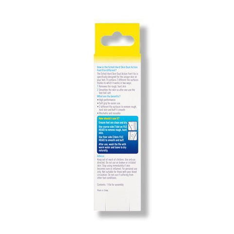 Scholl Aid Dual Action Foot File & Hard Skin Remover