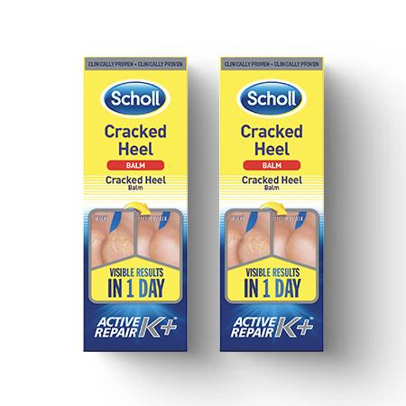 Scholl Bundles 2-Pack Cracked Heel Repair Balm: Active Repair K+